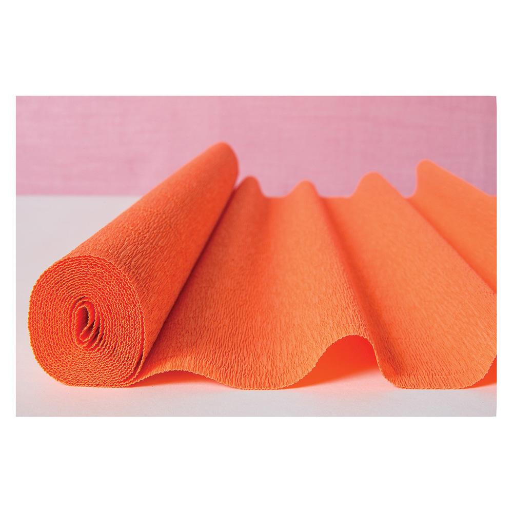 Mango Orange Premium Heavy Italian Crepe Paper Roll and Table Runner, 20 Inches x 8 Feet - AsianImportStore.com - B2B Wholesale Lighting and Decor