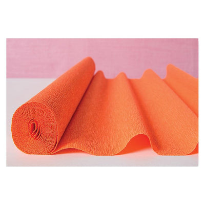 Mango Orange Premium Heavy Italian Crepe Paper Roll and Table Runner, 20 Inches x 8 Feet - AsianImportStore.com - B2B Wholesale Lighting and Decor