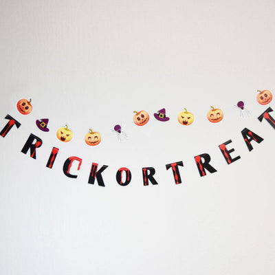 Trick-Or-Treat Bloody Halloween Paper Garland Banner (5FT) - AsianImportStore.com - B2B Wholesale Lighting and Decor