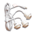 Triple Socket White Pendant Light Lamp Cord for Lanterns, Switch, 19 FT - AsianImportStore.com - B2B Wholesale Lighting & Décor since 2002.