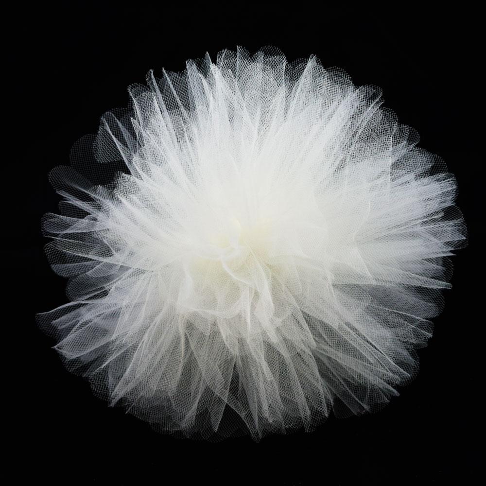  10" Beige / Ivory Tulle Fabric Pom Poms Flowers Balls, Decorations (4 PACK) - AsianImportStore.com - B2B Wholesale Lighting and Decor
