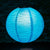 12" Turquoise Blue Fine Line Premium Even Ribbing Paper Lantern, Extra Sturdy - AsianImportStore.com - B2B Wholesale Lighting and Decor