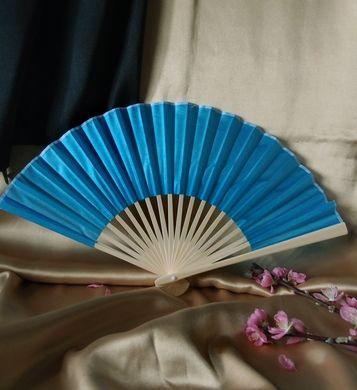 BULK PACK (50) 9" Turquoise Silk Hand Fans for Weddings - AsianImportStore.com - B2B Wholesale Lighting and Decor