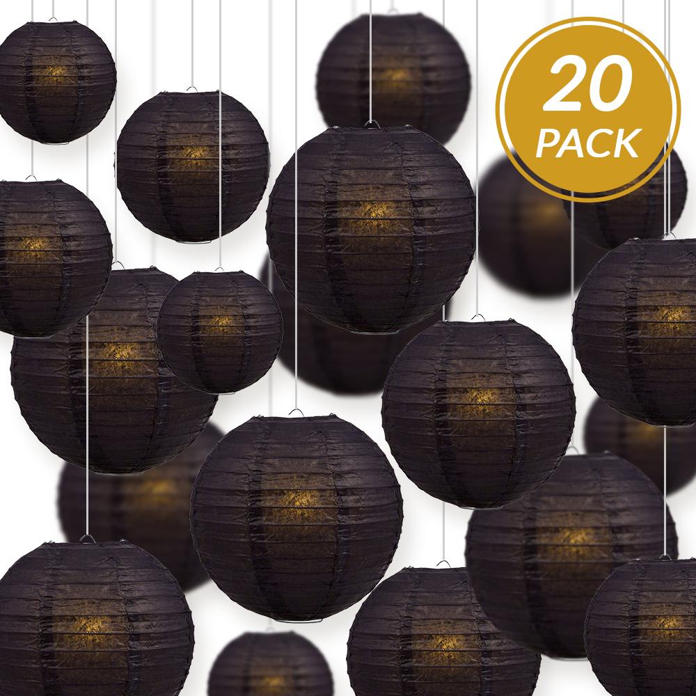 Black paper hot sale lanterns wholesale