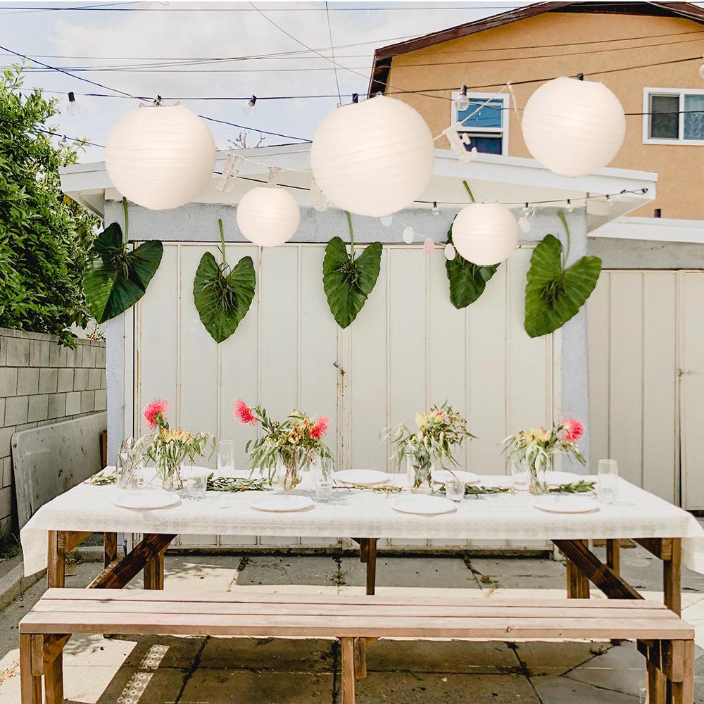Ultimate 20pc White Variety Paper Lantern Party Pack Assorted