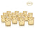 24 Pack | Vintage Mercury Glass Candle Holders (3-Inch, Tess Design, Gold) - for use with Tea Lights - for Home Décor, Parties and Wedding Decorations - AsianImportStore.com - B2B Wholesale Lighting and Decor