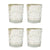 4 Pack | Vintage Mercury Glass Candle Holders (3-Inch, Tess Design, Silver) - for use with Tea Lights - for Home Décor, Parties and Wedding Decorations - AsianImportStore.com - B2B Wholesale Lighting and Decor