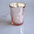 Vintage Mercury Glass Candle Holder (3.25-Inch, Katelyn Design, Column Motif, Rose Gold Pink) - Use with Tea Lights - Home and Wedding Decorations - AsianImportStore.com - B2B Wholesale Lighting and Decor