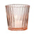 Vintage Glass Candle Holder (3-Inch, Caroline Design, Vertical Motif, Vintage Pink) - For use with Tea Lights - Home Decor, Parties and Wedding Decorations - AsianImportStore.com - B2B Wholesale Lighting and Decor