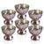 6 Pack | Vintage Mercury Glass Chalice Candle Holders (3-Inch, Suzanne Design, Sundae Cup Motif, Rose Gold Pink) - For Use with Tea Lights - For Home Decor, Parties and Wedding Decorations - AsianImportStore.com - B2B Wholesale Lighting & Decor since 2002