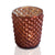 Mercury Glass Tealight Holder (3-Inch, Zariah Design, Rustic Copper Red) - For Use with Tea Lights - For Home Decor, Parties and Wedding Decorations - AsianImportStore.com - B2B Wholesale Lighting and Decor
