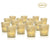 24 Pack | Vintage Mercury Glass Candle Holder (3-Inch, Ophelia Design, Gold) - For use with Tea Lights - For Home Decor, Parties and Wedding Decorations - AsianImportStore.com - B2B Wholesale Lighting and Decor