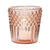 6 Pack | Vintage Glass Candle Holders (3-Inch, Ophelia Design, Vintage Pink) - For Use with Tea Lights - For Home Decor, Parties, and Wedding Decorations - AsianImportStore.com - B2B Wholesale Lighting and Decor
