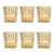 6 Pack | Vintage Mercury Glass Candle Holder (2.75-Inch, Patricia Design, Gold) - For Use with Tea Lights - For Home Decor, Parties, and Wedding Decorations - AsianImportStore.com - B2B Wholesale Lighting and Decor
