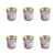 6 Pack | Patricia Mercury Glass Tealight Holders (Rose Gold Pink) For Use with Tea Lights - For Home Decor, Parties and Wedding Decorations - AsianImportStore.com - B2B Wholesale Lighting and Decor