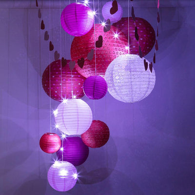 13-pc Valentine's Day Paper Lantern Decoration Party Pack - AsianImportStore.com - B2B Wholesale Lighting and Decor