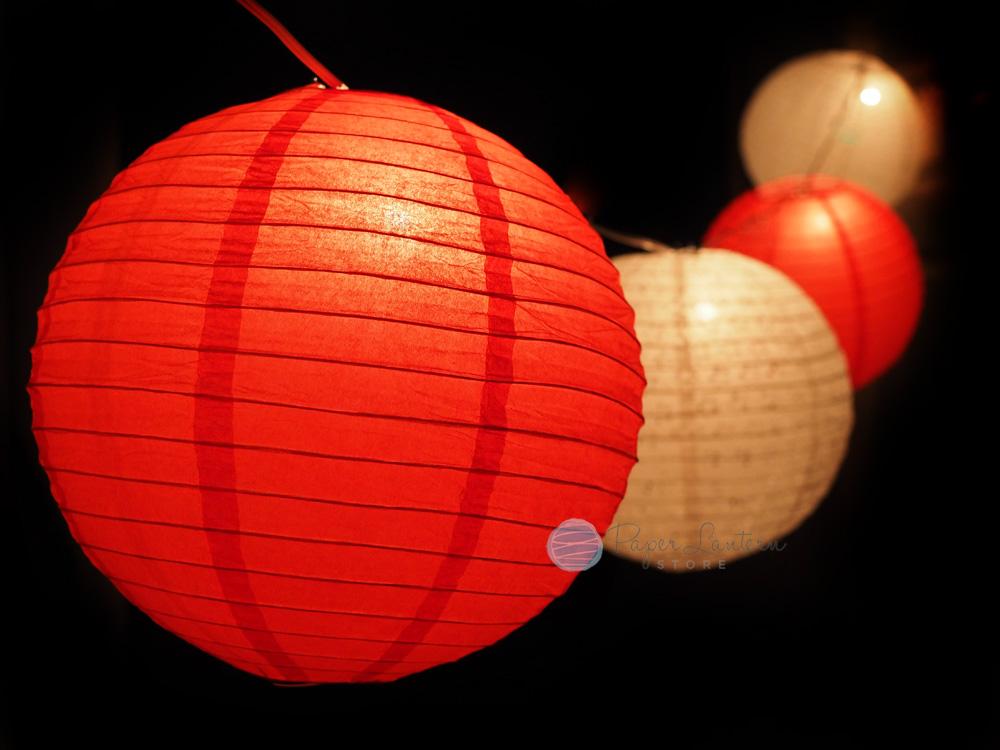 12 Inch Valentine s Day Red White Lace Paper Lantern String Light COMBO Kit 21 FT EXPANDABLE White on Sale Now At Best Bulk Wholesale Prices AsianImportStore B2B Wholesale Lighting
