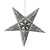 3-PACK + Cord | 24" White Victoria Glitter Paper Star Lantern and Lamp Cord Hanging Decoration - AsianImportStore.com - B2B Wholesale Lighting and Decor