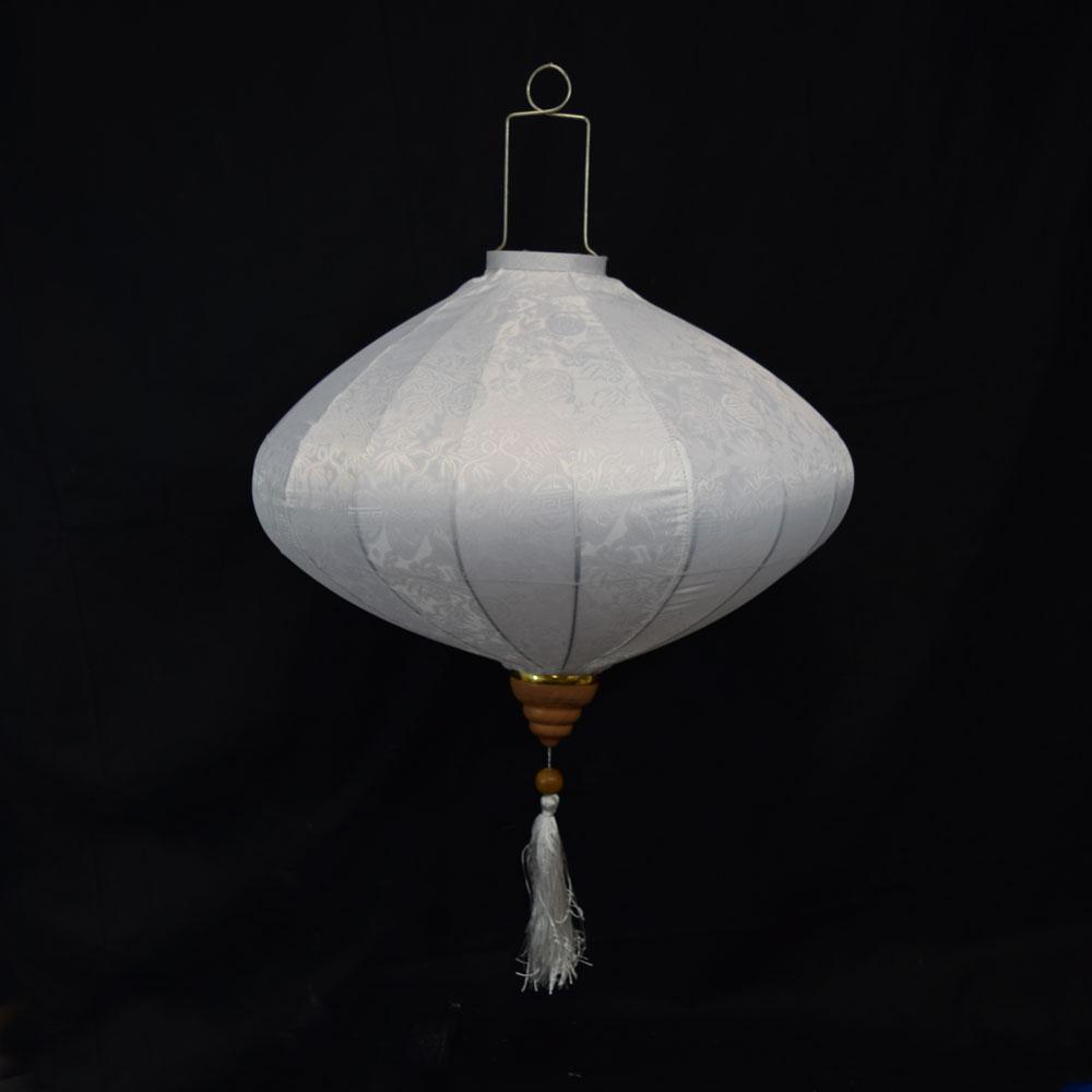 Extra Large White Vietnamese Silk Lantern, Diamond Shaped - AsianImportStore.com - B2B Wholesale Lighting and Decor
