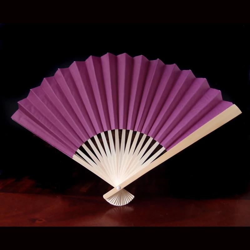 9" Violet Paper Hand Fans for Weddings (10 PACK) - AsianImportStore.com - B2B Wholesale Lighting and Decor