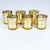 (Discontinued) (102 PACK) Mercury Glass Votive Tea Light Candle Holder - Gold (2.5 Inches)