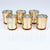 (Discontinued) (102 PACK) Spade Votive Tea Light Glass Candle Holder - Gold (2.5 Inches)