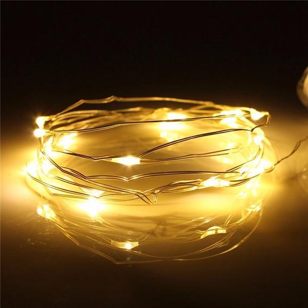 7.5 FT | 20 LED Battery Operated Warm White Fairy String Lights With Silver Wire - AsianImportStore.com - B2B Wholesale Lighting and Decor