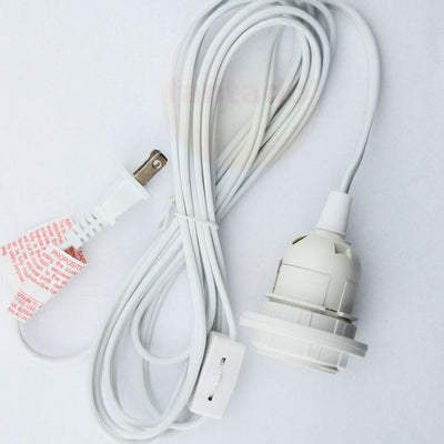 Mason Jar Pendant Light Kit, Regular Mouth, White Cord, 15FT - AsianImportStore.com - B2B Wholesale Lighting & Decor since 2002