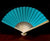 9" Water Blue Paper Hand Fans for Weddings (10 PACK) - AsianImportStore.com - B2B Wholesale Lighting and Decor