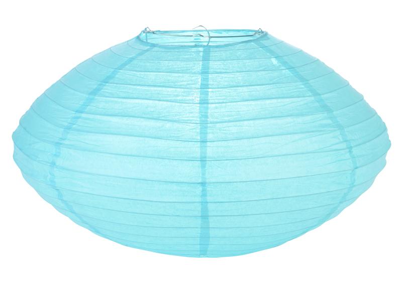 16" Water Blue Saturn Paper Lantern - AsianImportStore.com - B2B Wholesale Lighting and Decor