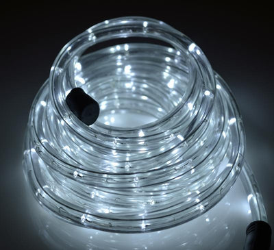 Cool White Outdoor LED Fairy String Rope Light, 33 FT, Clear Tube, AC Plug-In - AsianImportStore.com - B2B Wholesale Lighting and Decor