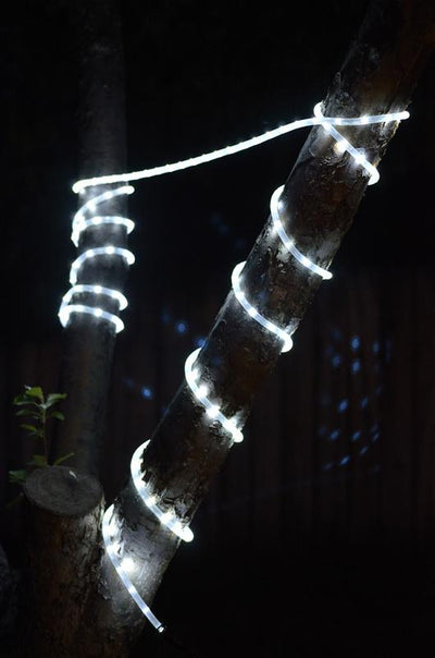 Cool White Outdoor LED Fairy String Rope Light, 33 FT, Clear Tube, AC Plug-In - AsianImportStore.com - B2B Wholesale Lighting and Decor