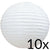 BULK PACK (10) 16" White Round Paper Lanterns, Even Ribbing, Hanging Decoration - AsianImportStore.com - B2B Wholesale Lighting and Decor