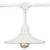 Classic Metal Patio Light Bulb Shade Cover for Outdoor Commercial String Lights, E26, White - AsianImportStore.com - B2B Wholesale Lighting and Decor