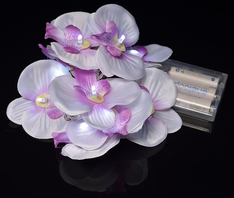 White Orchid String Light - AsianImportStore.com - B2B Wholesale Lighting and Decor