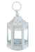 4.5" White Pagoda Hurricane Candle Lantern - AsianImportStore.com - B2B Wholesale Lighting and Decor