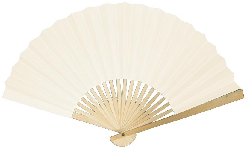 9" White Premium Paper Hand Fans w/ Organza Bag (Combo 10 PACK) - AsianImportStore.com - B2B Wholesale Lighting and Decor