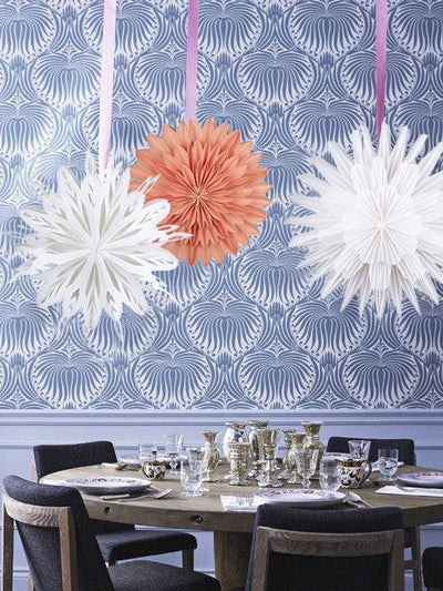10" White Premium Handcrafted Paper Snowflake Hanging Decoration - AsianImportStore.com - B2B Wholesale Lighting and Decor