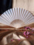 9" White Silk Hand Fans for Weddings (10 Pack) - AsianImportStore.com - B2B Wholesale Lighting and Decor