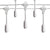 BLOWOUT 25 Socket Suspended Outdoor Commercial String Light Set, Globe Bulbs, 29 FT White Cord w/ E12 C7 Base, Weatherproof