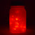 Fantado Wide Mouth Frosted Pearl White Mason Jar Luminaria Light w/ Hanging Red Fairy LED Kit - AsianImportStore.com - B2B Wholesale Lighting and Decor