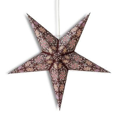 24" Brown Winds Paper Star Lantern, Hanging Wedding & Party Decoration - AsianImportStore.com - B2B Wholesale Lighting and Decor