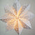 Quasimoon Pizzelle Paper Star Lantern (24-Inch, White, Winter Frost Snowflake Design) - Great With or Without Lights - Holiday Snowflake Decorations - AsianImportStore.com - B2B Wholesale Lighting and Decor