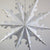 3-PACK + Cord | White Winter Peppermint 32" Pizzelle Designer Illuminated Paper Star Lanterns and Lamp Cord Hanging Decorations - AsianImportStore.com - B2B Wholesale Lighting and Decor