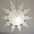 Quasimoon Pizzelle Paper Star Lantern (24-Inch, White, Winter Peppermint Snowflake Design) - Great With or Without Lights - Snowflake Decorations - AsianImportStore.com - B2B Wholesale Lighting and Decor