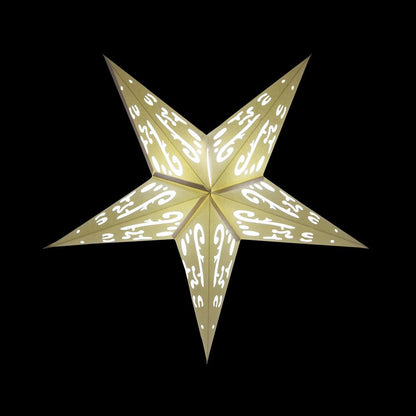 Illuminated White Kraftskiva Cordless Lighted Star Lantern,  Battery Powered Omni360 Combo Kit - AsianImportStore.com - B2B Wholesale Lighting and Decor