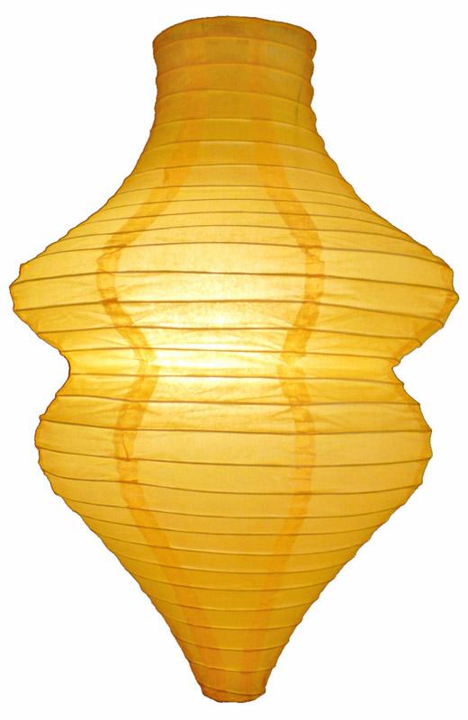 Yellow Beehive Unique Shaped Paper Lantern, 10-inch x 14-inch - AsianImportStore.com - B2B Wholesale Lighting and Decor