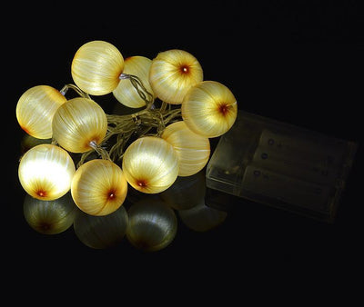(Discontinued) (20 PACK) Yellow Silk Ball String Light