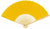 BULK PACK (50) 9" Yellow Silk Hand Fans for Weddings - AsianImportStore.com - B2B Wholesale Lighting and Decor